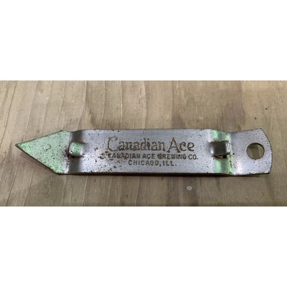 Vintage Bottle Can Opener Advertising Beer Canadian Ace Vaughan